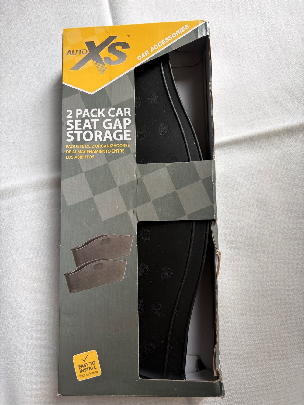 Black Car Seat Gap Organizers - 2 Pack